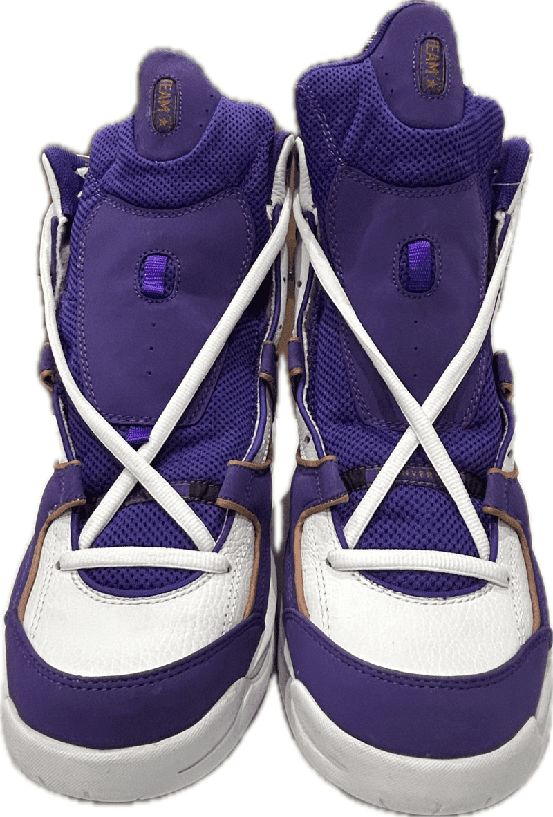 Karl Malone Signed Player Issue Converse Shoes JSA From Malone's Collection - Image 3