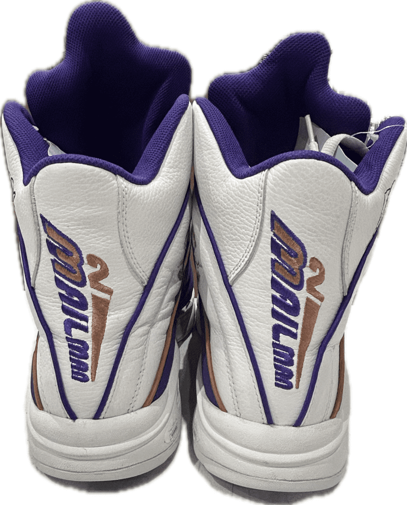 Karl Malone Signed Player Issue Converse Shoes JSA From Malone's Collection - Image 4