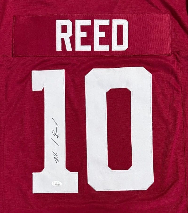 Marcel Reed Signed Autographed Custom Maroon Jersey JSA Authentication - Image 2