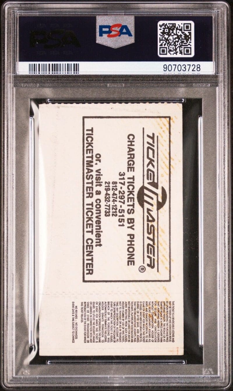 Hulk Hogan Signed 1986 WWF Wrestling Nov. 29 PSA Stub VG 3 Auto 10 Orndorff - Image 3