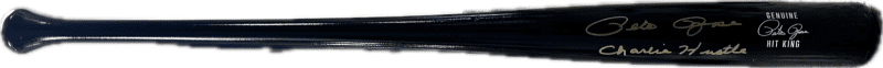 Pete Rose Signed Black Pete Rose Model Bat JSA & Rose Exclusive Holo Gold CH