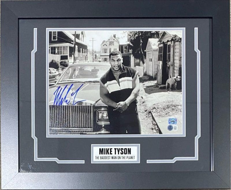 Mike Tyson Signed Framed Photo 11x14 Beckett & Tyson Hologram Authen #2