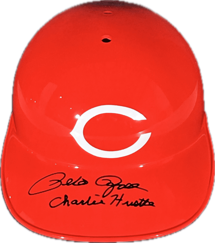 Pete Rose Signed Full Size Rawlings Reds Helmet Beckett Charlie