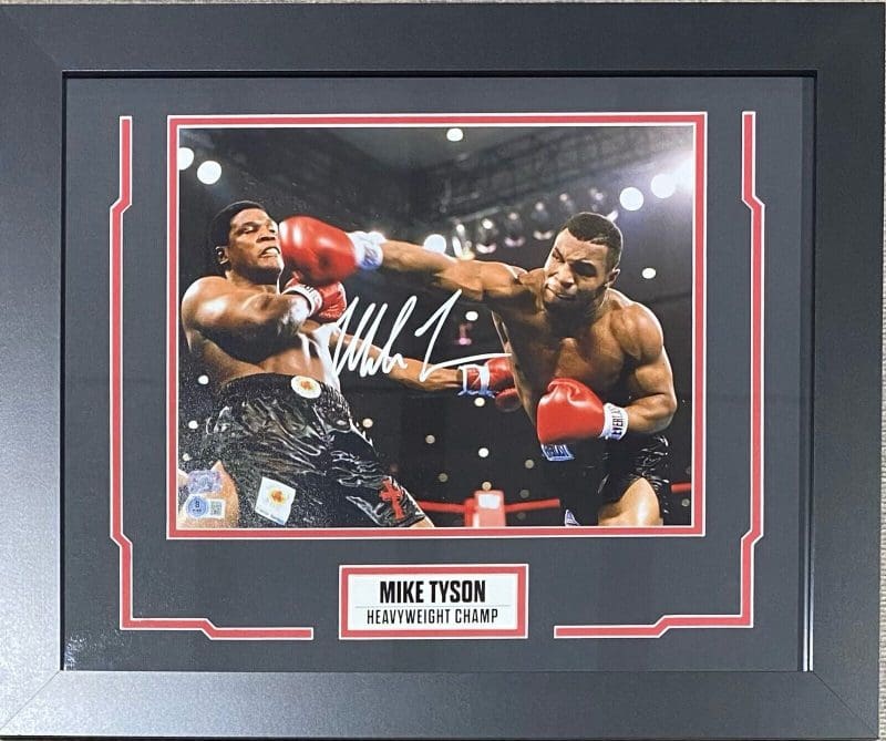 Mike Tyson Signed Framed Photo 11x14 Beckett & Tyson Hologram Authentic #4