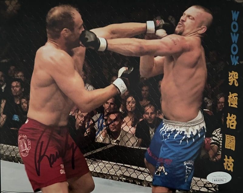 Randy Couture Signed Autographed 8x10 Photo JSA Authenticated #6