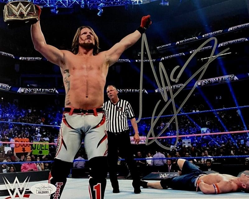 A.J. Styles Signed Autographed 8x10 Photo JSA Authenticated #4
