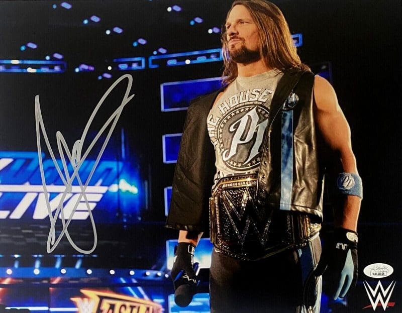 A.J. Styles Signed Autographed 8x10 Photo JSA Authenticated #2