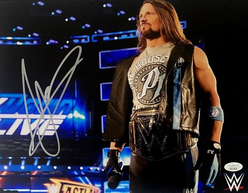 A.J. Styles Signed Autographed 11x14 Photo JSA Authenticated #2