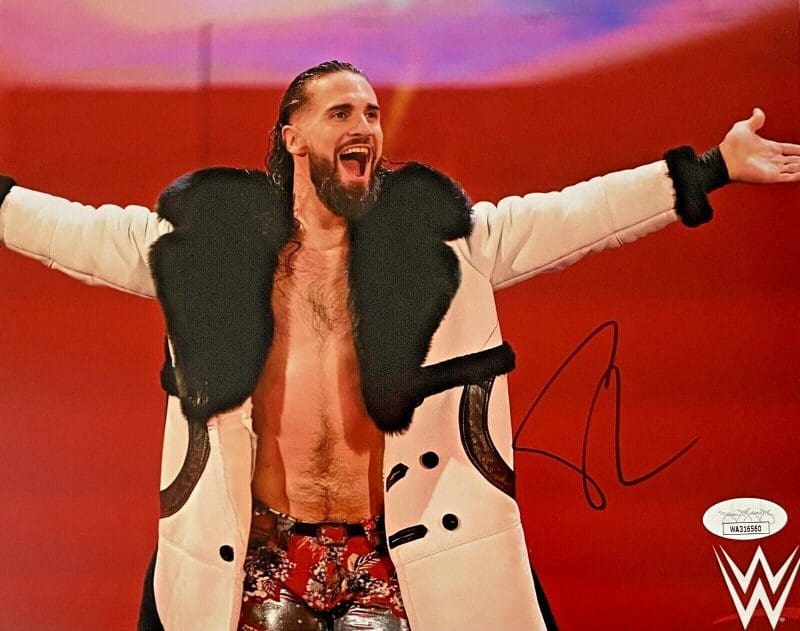 Seth Rollins Signed Autographed 8x10 Photo JSA Authenticated #4