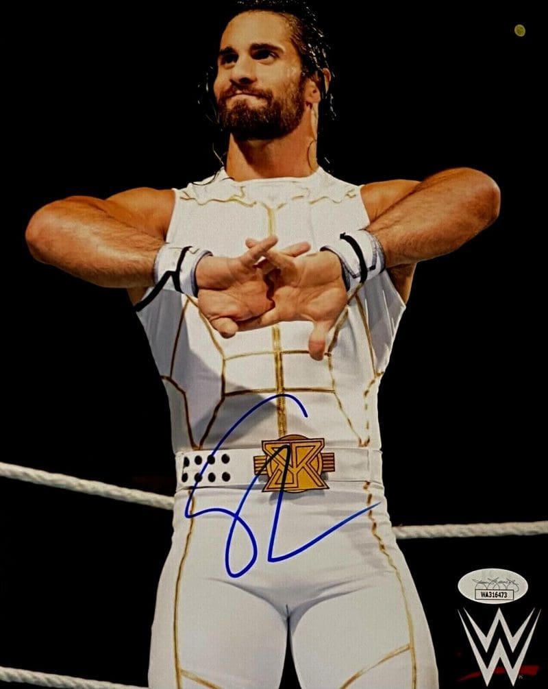 Seth Rollins Signed Autographed 11x14 Photo JSA Authenticated #3