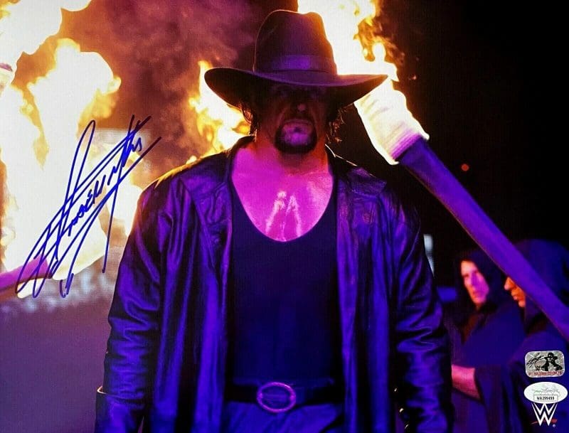 Undertaker Signed Autographed 11x14 Photo JSA Authenticated #12