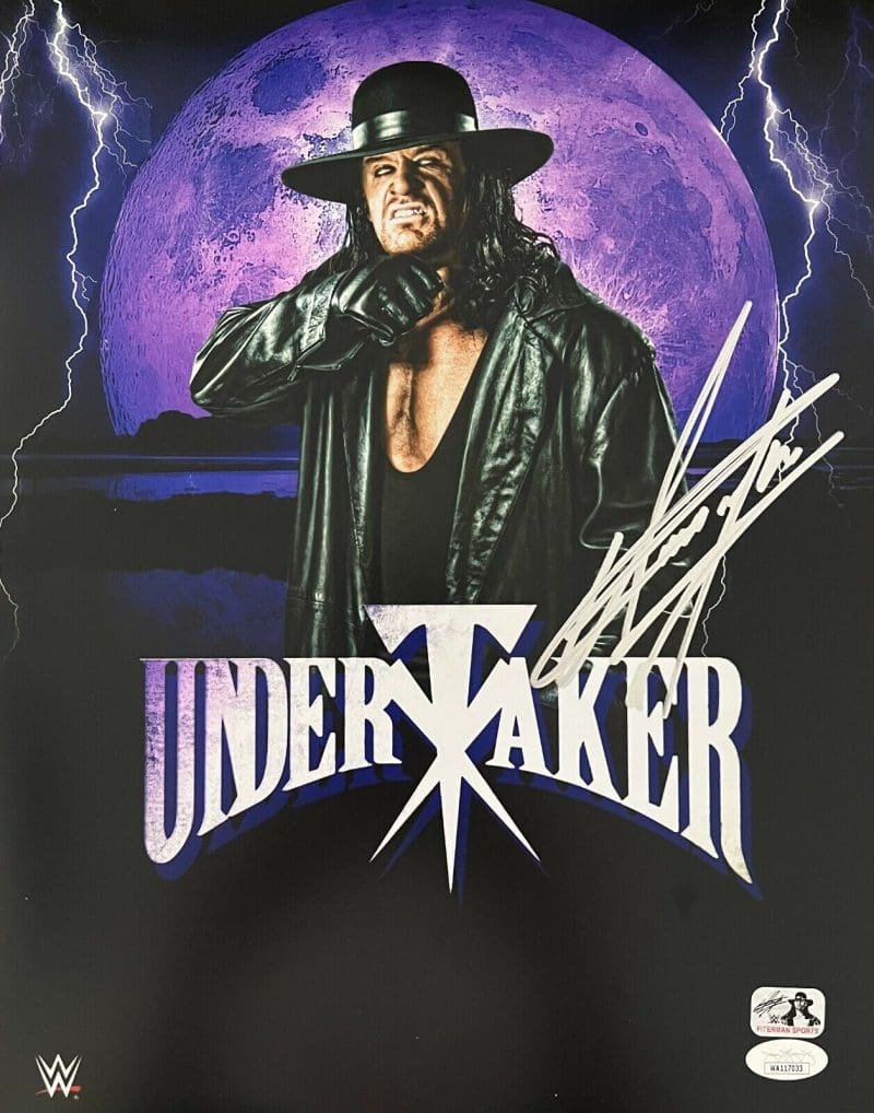Undertaker Signed Autographed 11x14 Photo JSA Authenticated #3