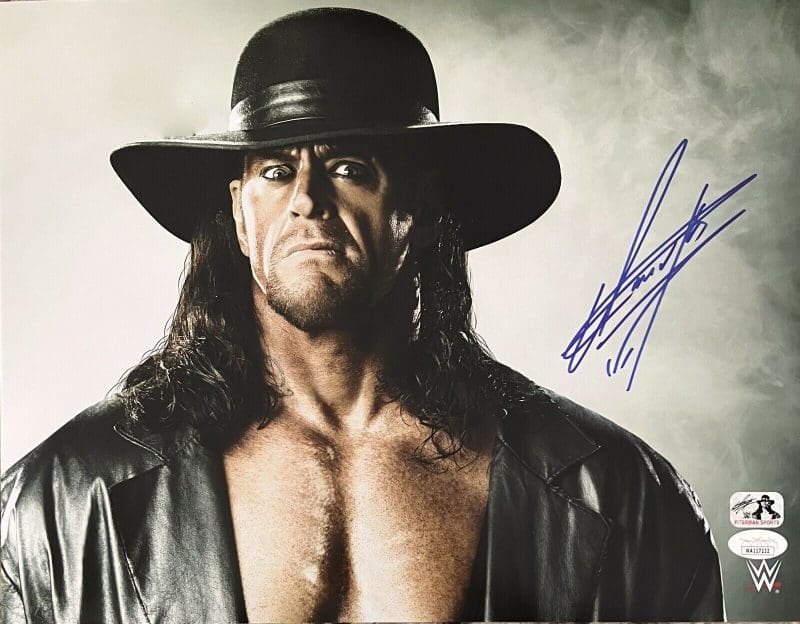 Undertaker Signed Autographed 11x14 Photo JSA Authenticated #8