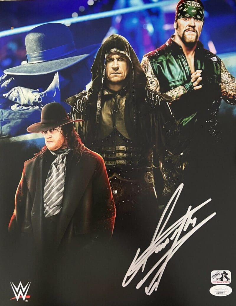 Undertaker Signed Autographed 11x14 Photo JSA Authenticated #1