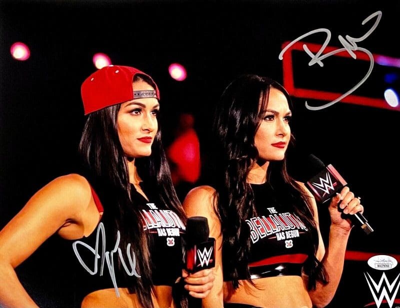 The Bella Twins Brie & Nikki Signed 11x14 Photo JSA Authenticated #2