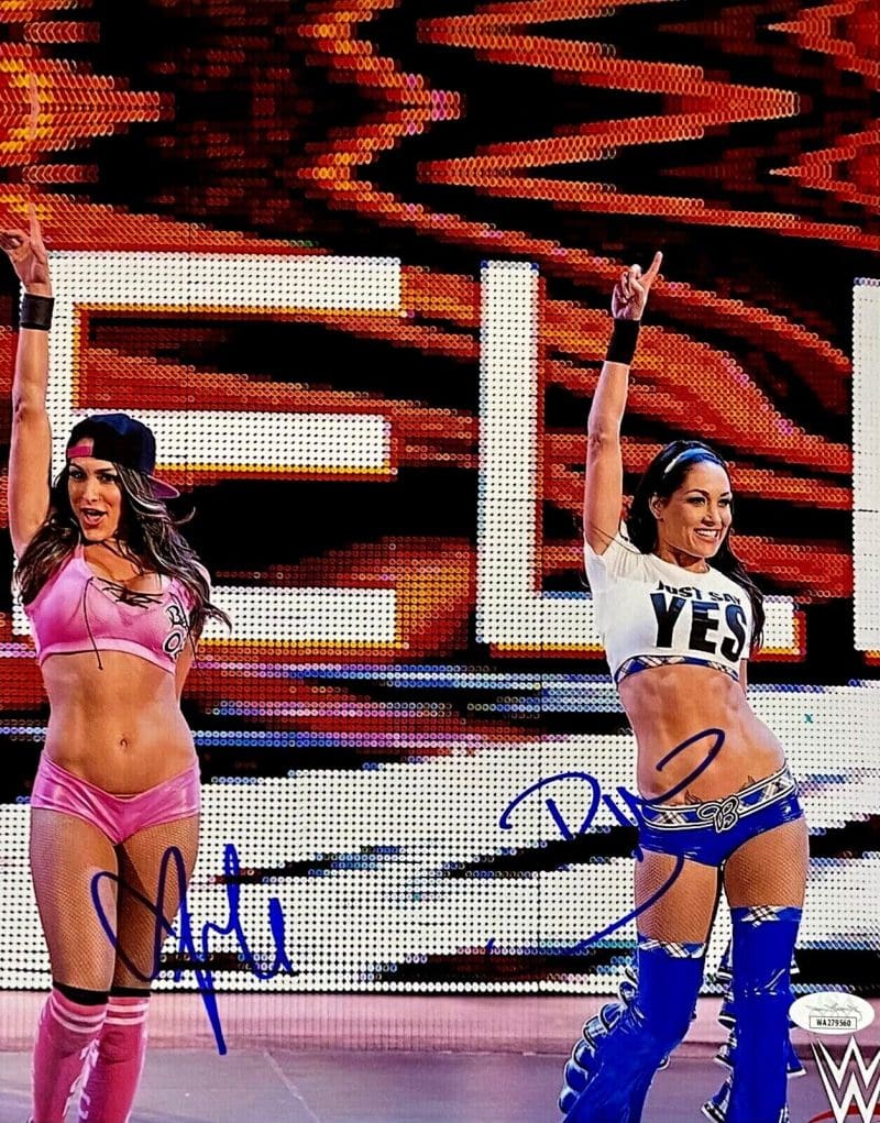 The Bella Twins Brie & Nikki Signed 11x14 Photo JSA Authenticated #6