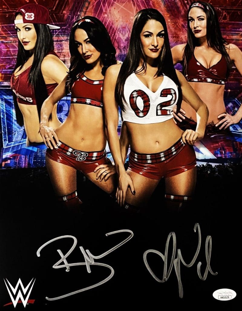 The Bella Twins Brie & Nikki Signed 11x14 Photo JSA Authenticated #9