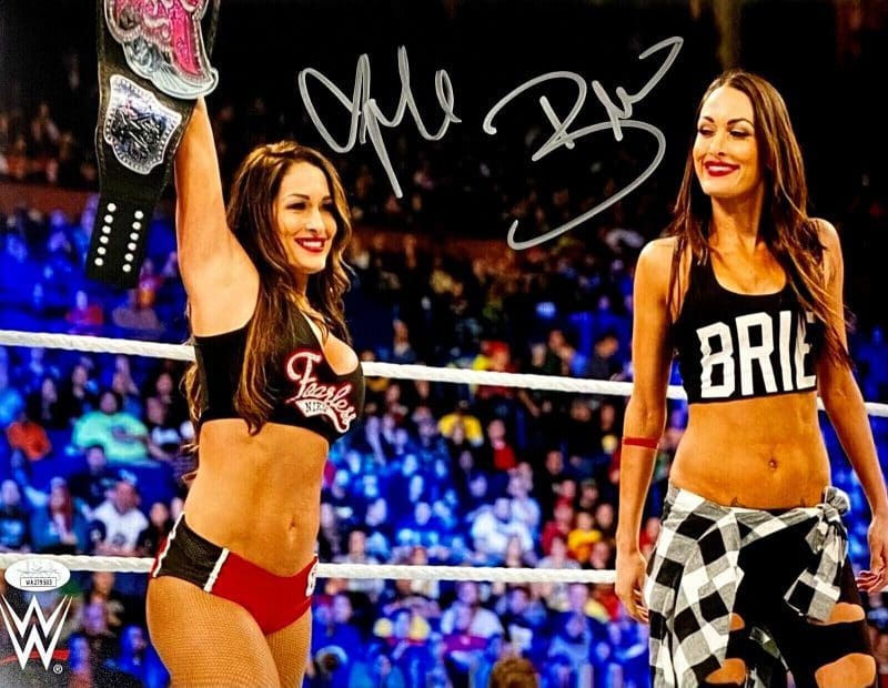 The Bella Twins Brie & Nikki Signed 11x14 Photo JSA Authenticated #3