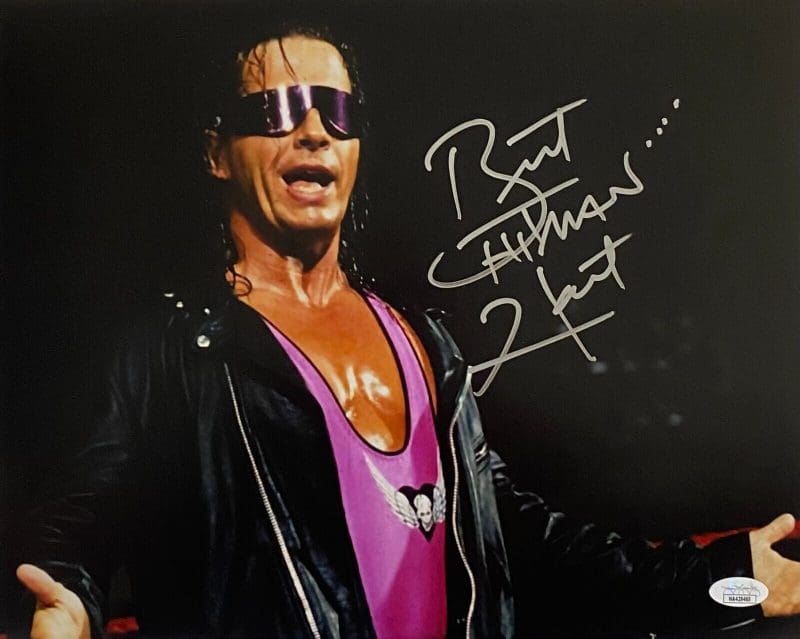 Bret Hart Signed Autographed 11x14 Photo JSA Authenticated #10