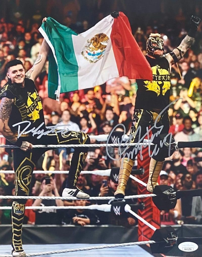 Rey Mysterio Dominik Mysterio Signed 11x14 Photo JSA Authenticated  #2