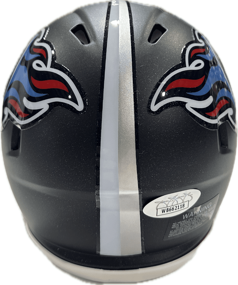 Jevon Kearse Signed Tennessee Titans Mini Helmet JSA Authenticated Blue - Image 4