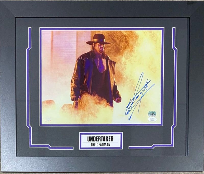 Undertaker Signed Framed 11x14 Photo JSA Authenticated #9