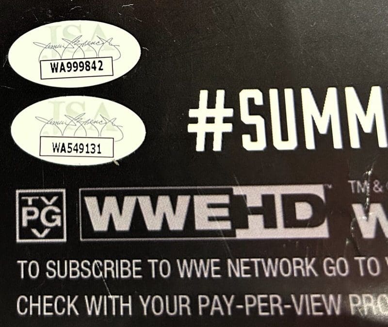 Brock Lesnar & John Cena Signed SummerSlam 40X27 Poster JSA Authenticated - Image 5