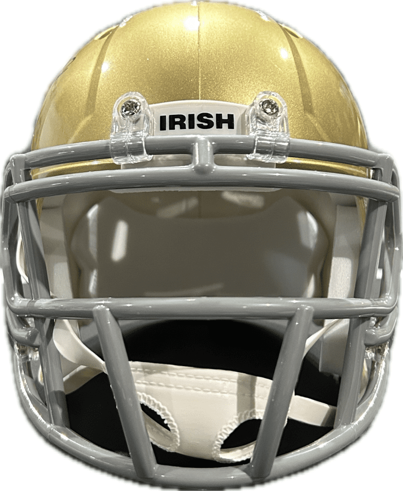 Rudy Ruettiger Signed Notre Dame Speed Mini Helmet JSA Authenticated - Image 2