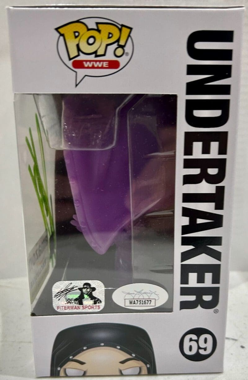 Undertaker Signed Autographed Funko POP 69 JSA & Undertaker Authenticated - Image 2