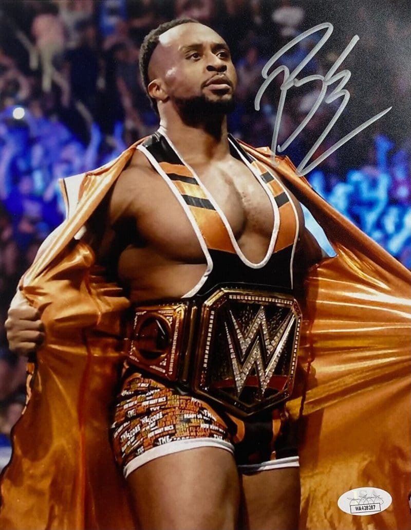 Big E Signed Autographed 8x10 Photo JSA Authenticated #6