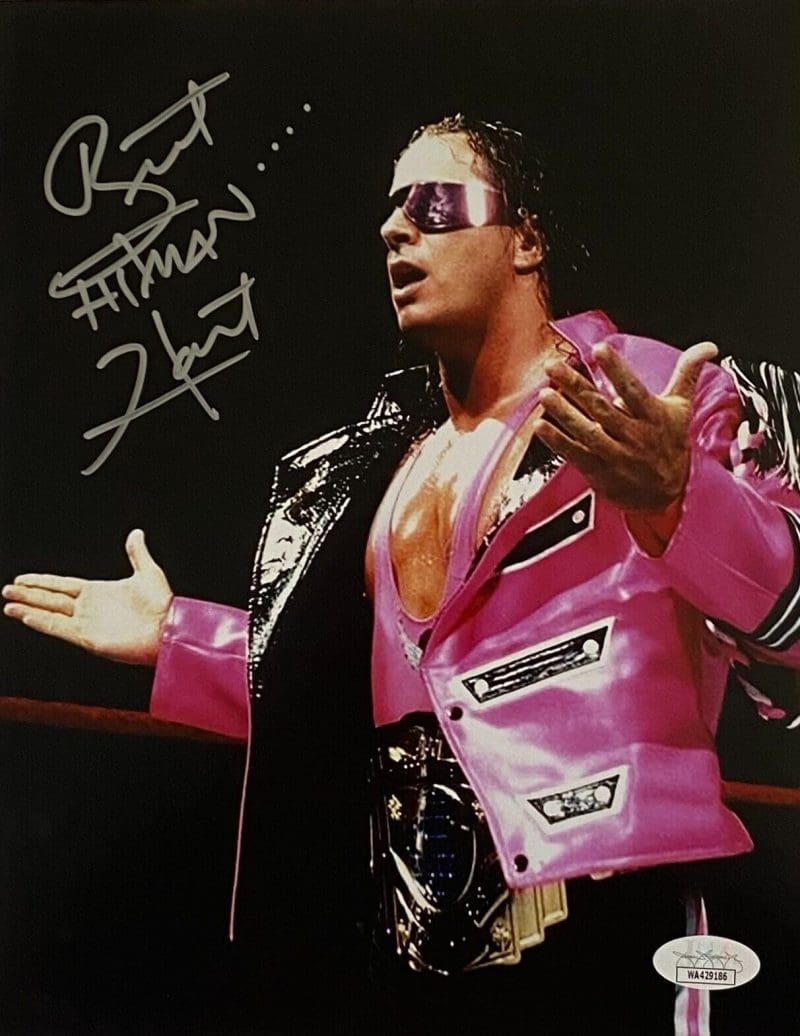Bret Hart Signed Autographed 8x10 Photo JSA Authenticated #5