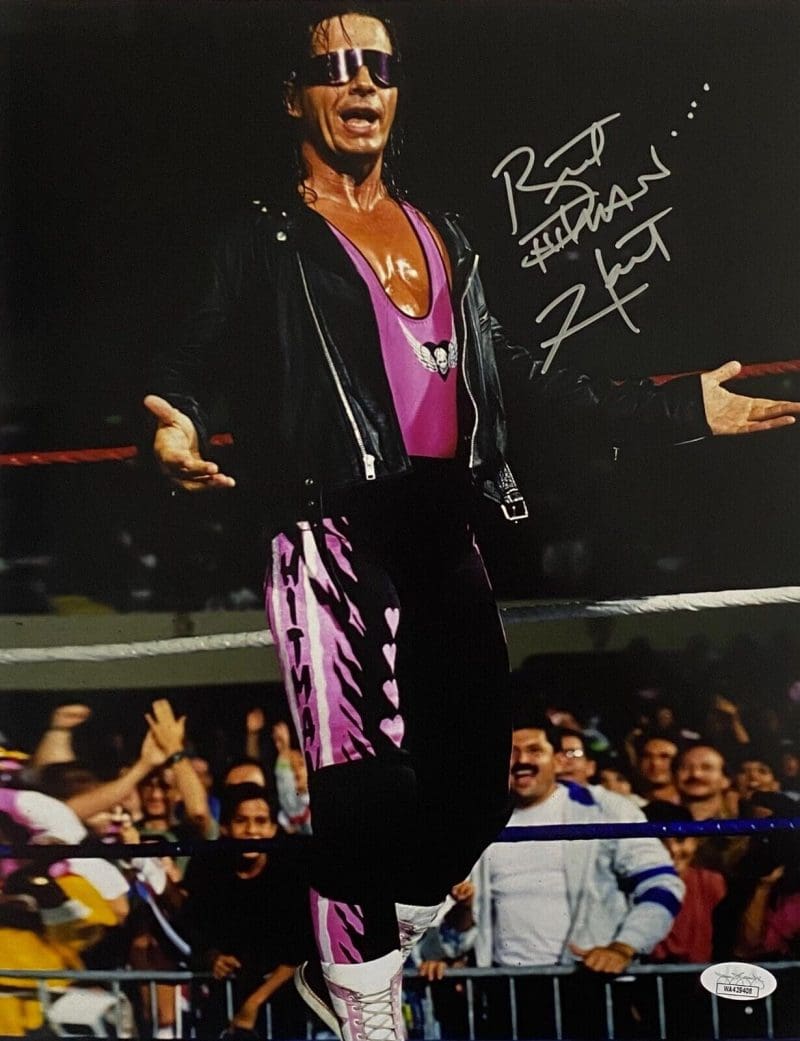 Bret Hart Signed Autographed 11x14 Photo JSA Authenticated #4
