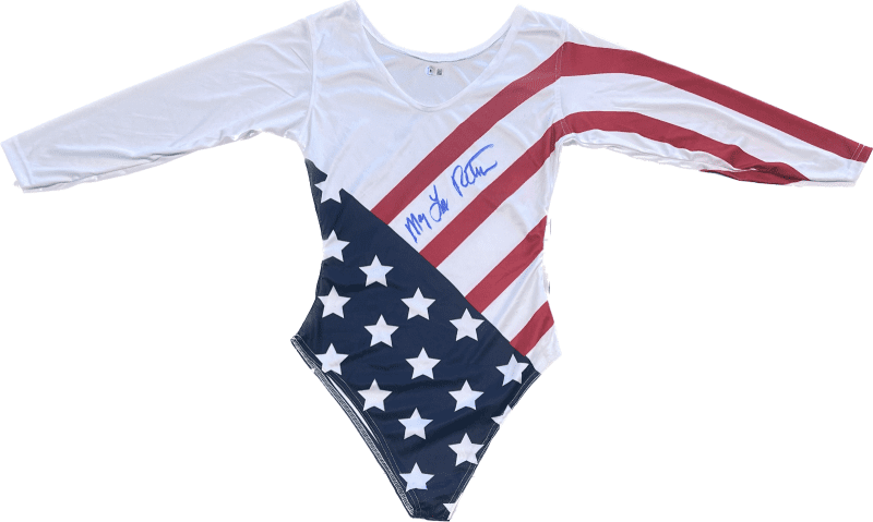 Mary Lou Retton Signed Autographed Leotard Beckett Authenticated Blue