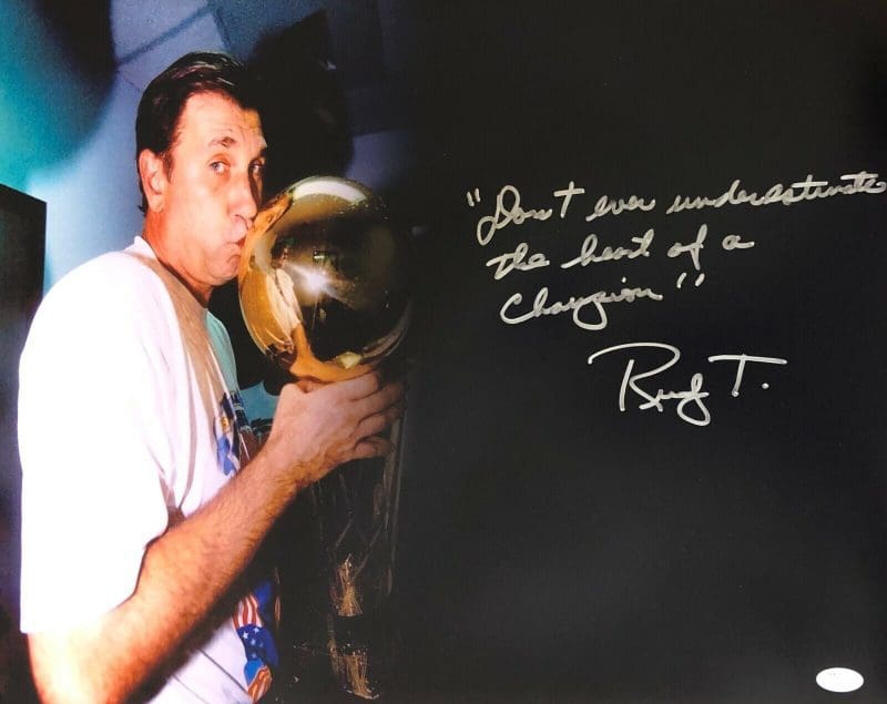 Rudy Tomjanovich Rudy T Autographed Signed 16x20 Photo JSA Authenticated