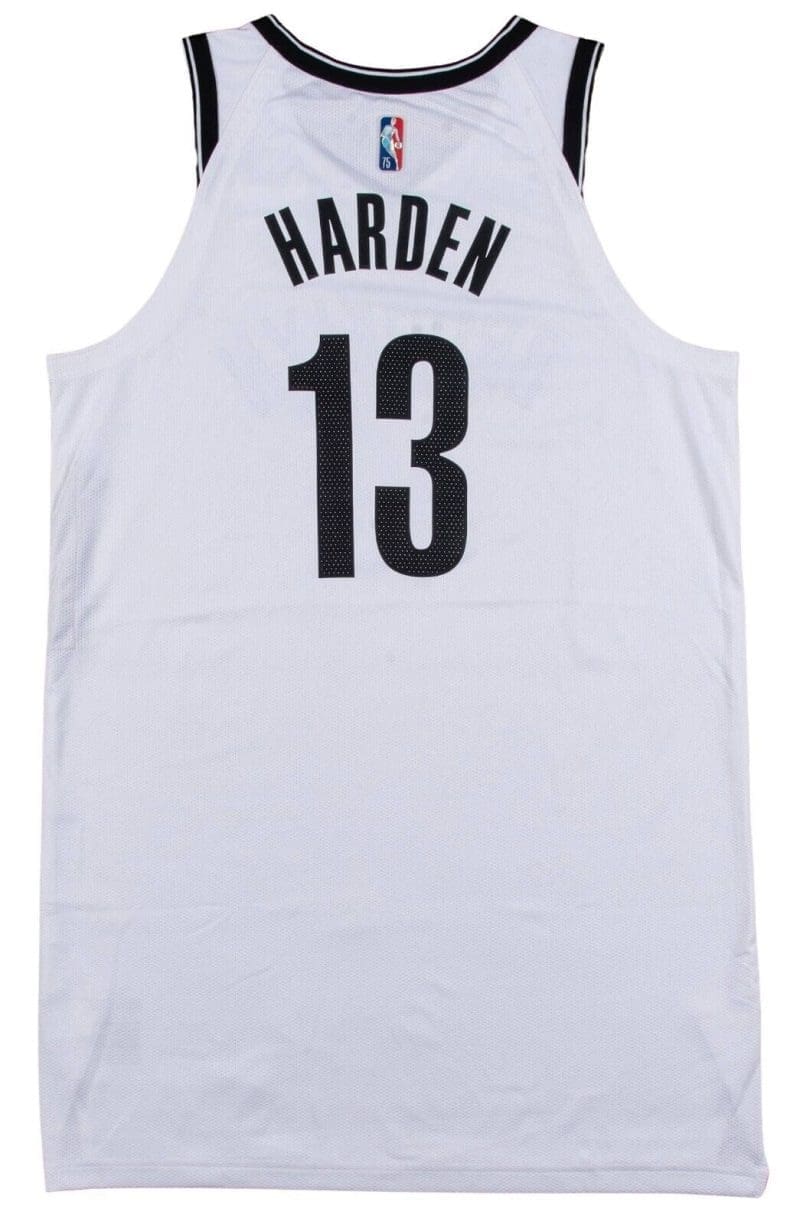 James Harden  Nov. 22, 2021 Brooklyn Nets Game Worn Association Edition Jersey