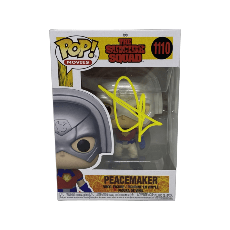 John Cena Signed Autographed Peacemaker Funko POP 1110 JSA Authenticated Yellow