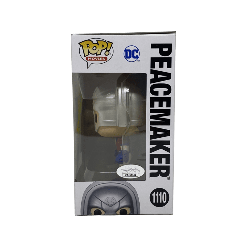 John Cena Signed Autographed Peacemaker Funko POP 1110 JSA Authenticated Yellow - Image 2