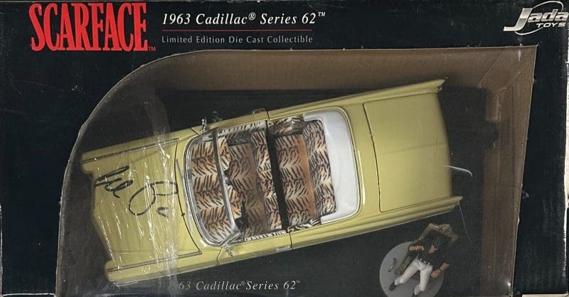 Al Pacino Signed Autographed 1963 Cadillac Series 62 1:24 Die Cast Car JSA - Image 4