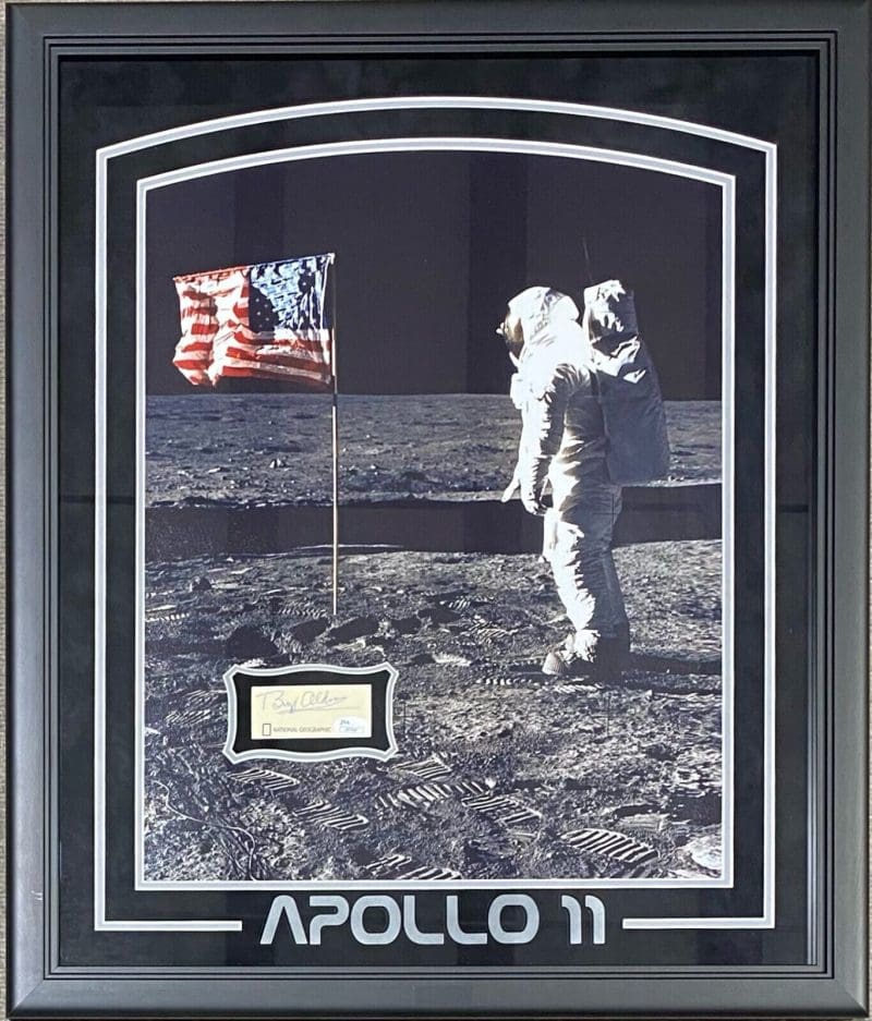 Buzz Aldrin Signed Autographed Cut Framed 16x20 Photo JSA Authentic Apollo 11 B