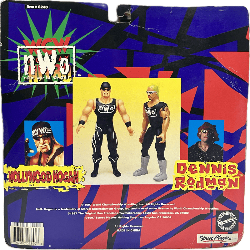Hulk Hogan Dennis Rodman Signed NWO Action Figure JSA & Dennis Rodman Authen WCW - Image 2