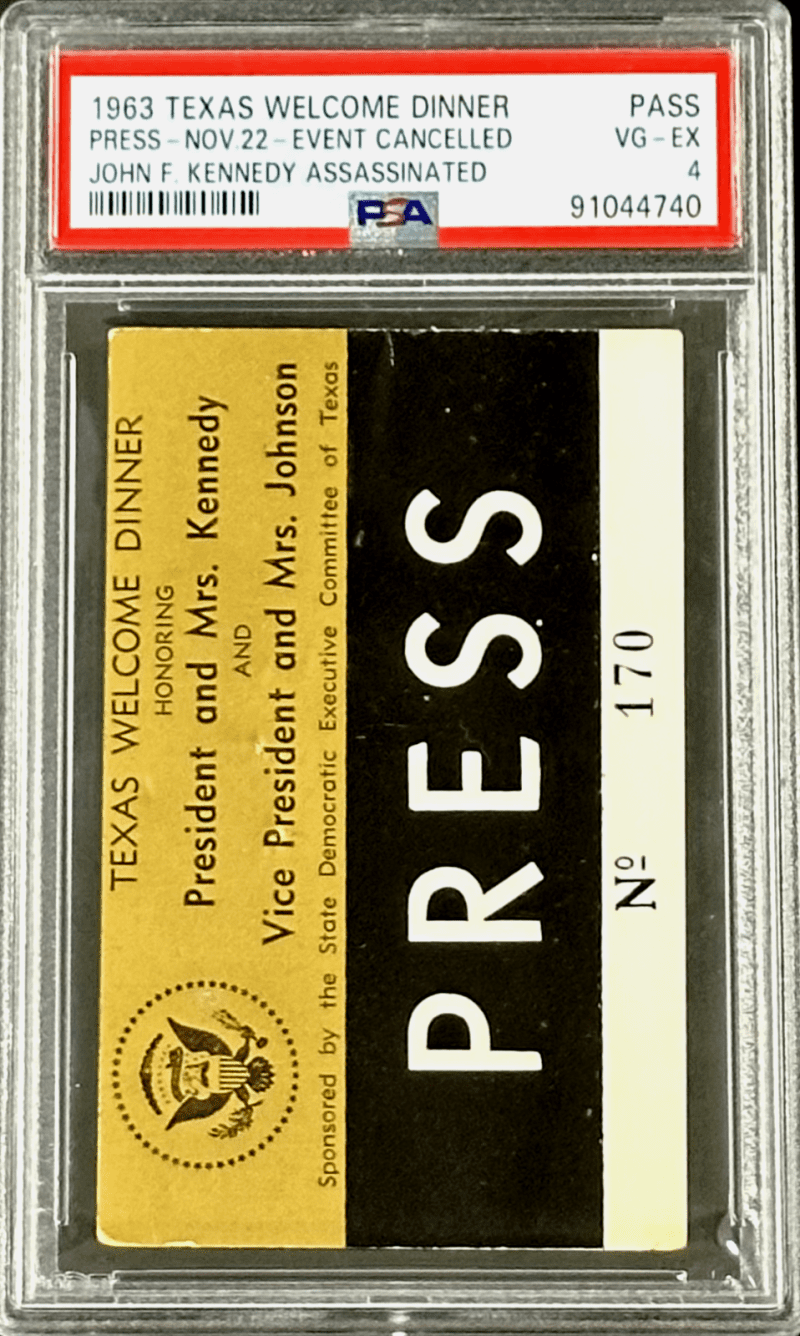 John F Kennedy 1963 Texas Welcome Dinner Event Canceled JFK Assassinated PSA - Image 2