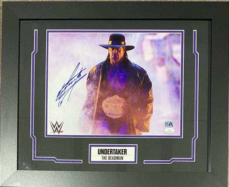 Undertaker Signed Framed 11x14 Photo JSA Authenticated #21