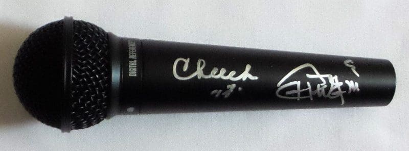 Cheech and Chong Cheech Marin Tommy Chong Signed Microphone JSA Authentic