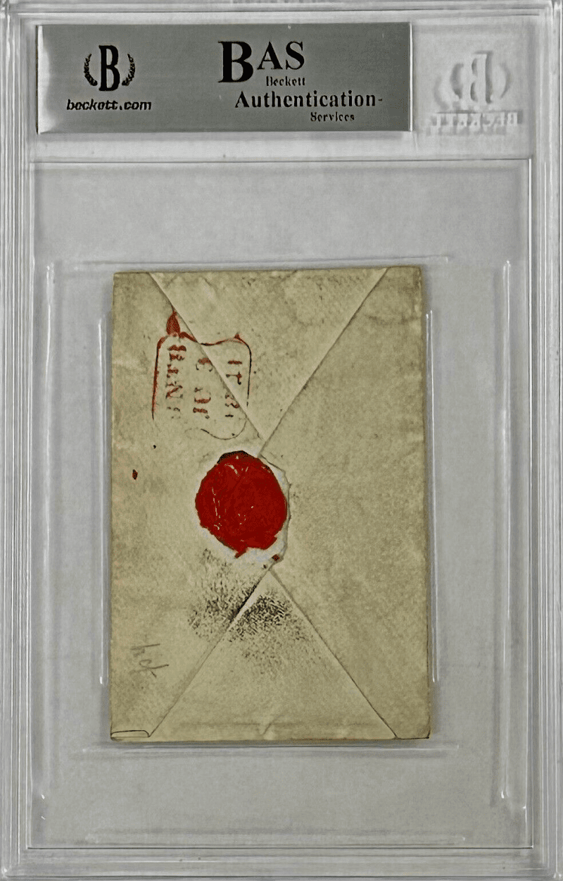 Charles Dickens Signed Autographed Envelope Beckett 14083363 - Image 3