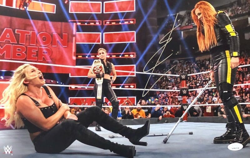 Becky Lynch "The Man" Signed Autographed 11x17 Photo JSA Authentic WWE 6