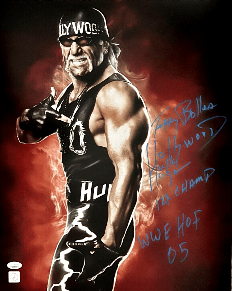 Hulk Hogan Terry Bollea Hollywood Hogan Signed 16x20 Photo JSA Authenticated