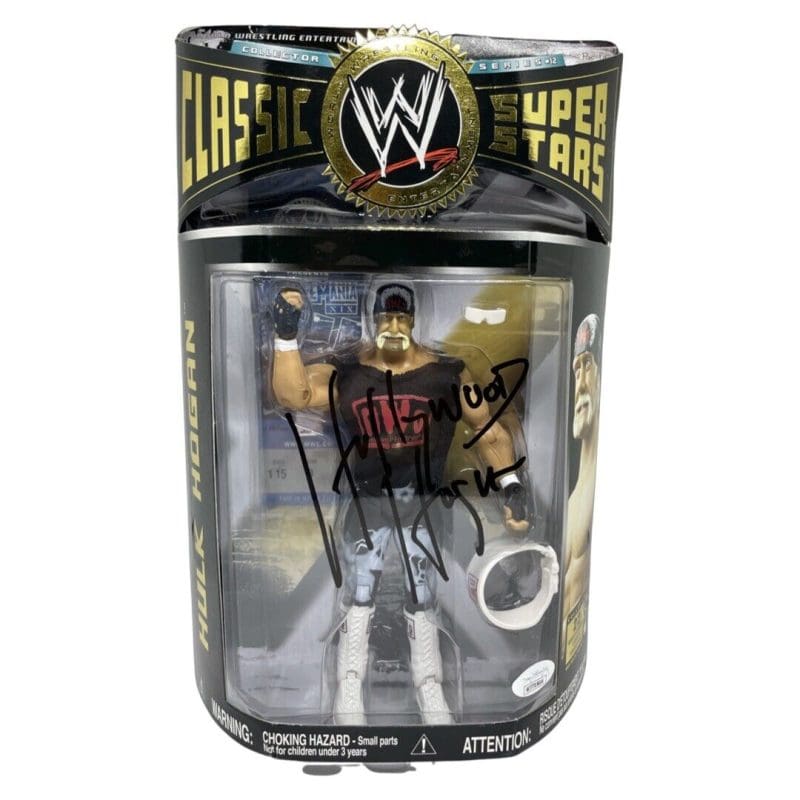Hollywood Hulk Hogan Signed WWE Jakks Classic Superstars NWO JSA Authentic Red