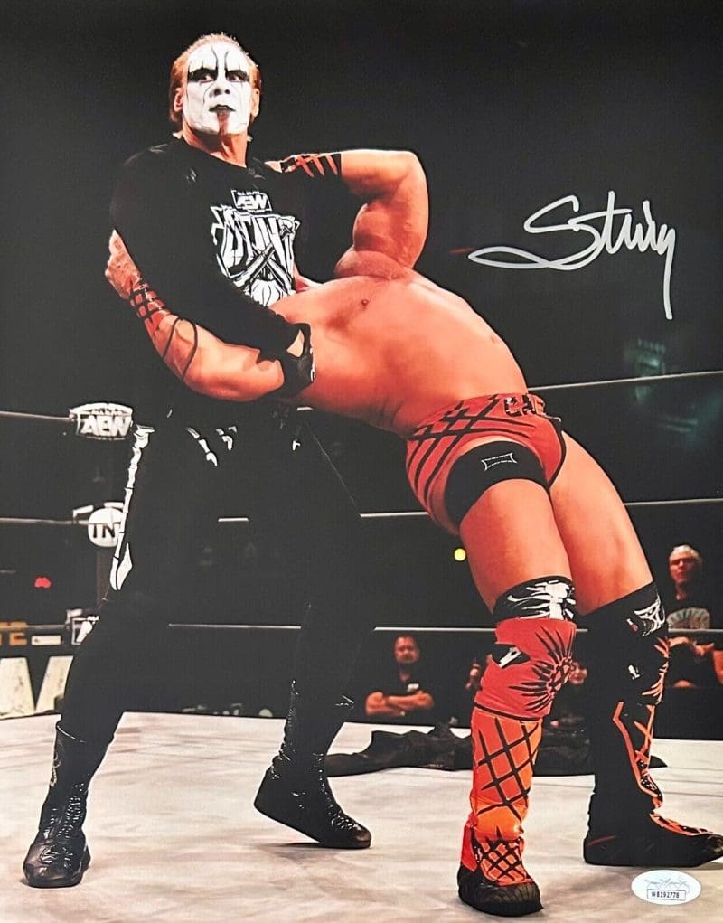 STING Signed Autographed 11x14 Photo JSA Authenticated #4 WCW WWE AEW