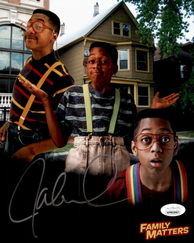 Jaleel White Steve Urkle Autographed Signed  8x10 Photo JSA Authenticated 2