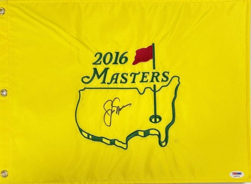 Jack Nicklaus Signed Autographed 2016 Masters Flag PSA/DNA Authentic AC91723